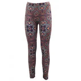 0354Q LEGGINGS F**K ciniglia fantasia  pantalone donna trouser woman