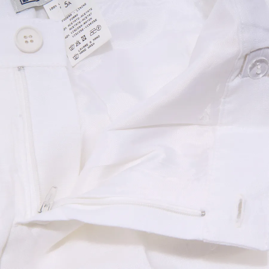 0434T bermuda bimbo BABY GRAZIELLA BG BOYS & GIRLS bianco lino short kid