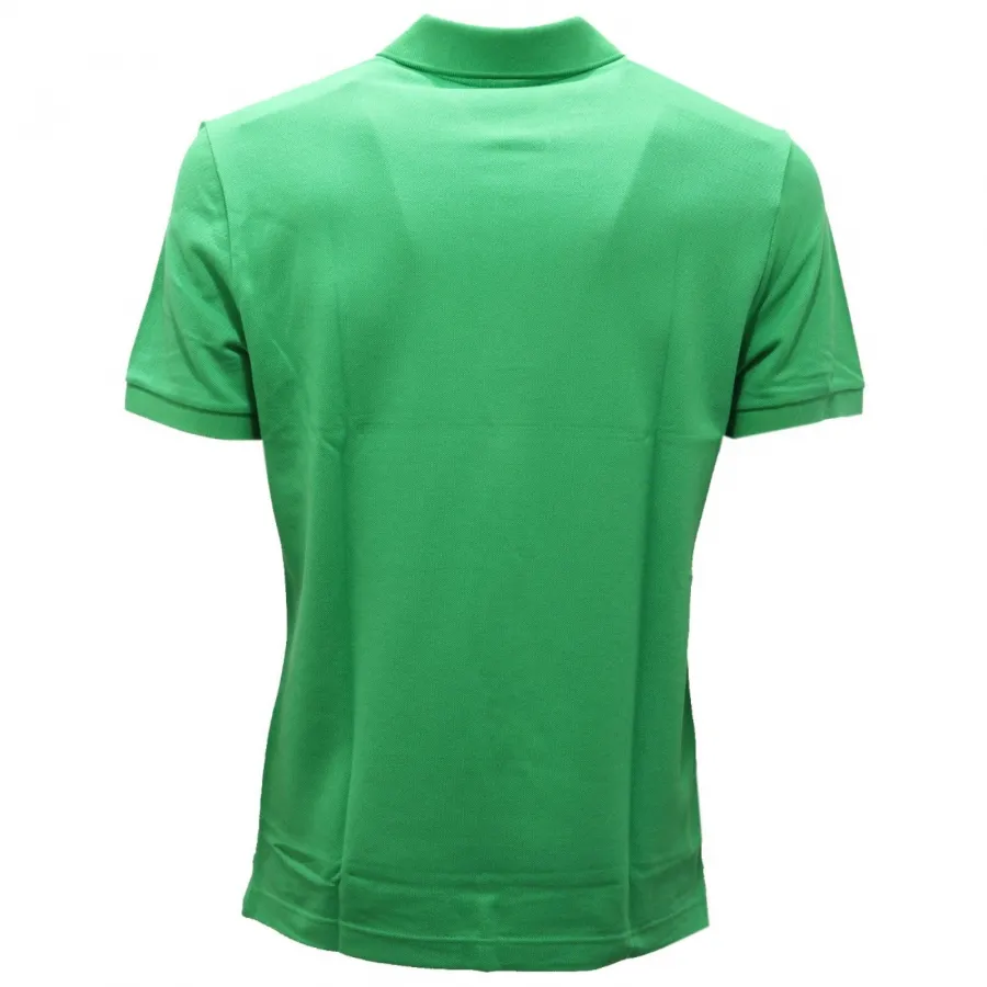 2076AH polo uomo LACOSTE SLIM FIT green cotton polo-shirt man