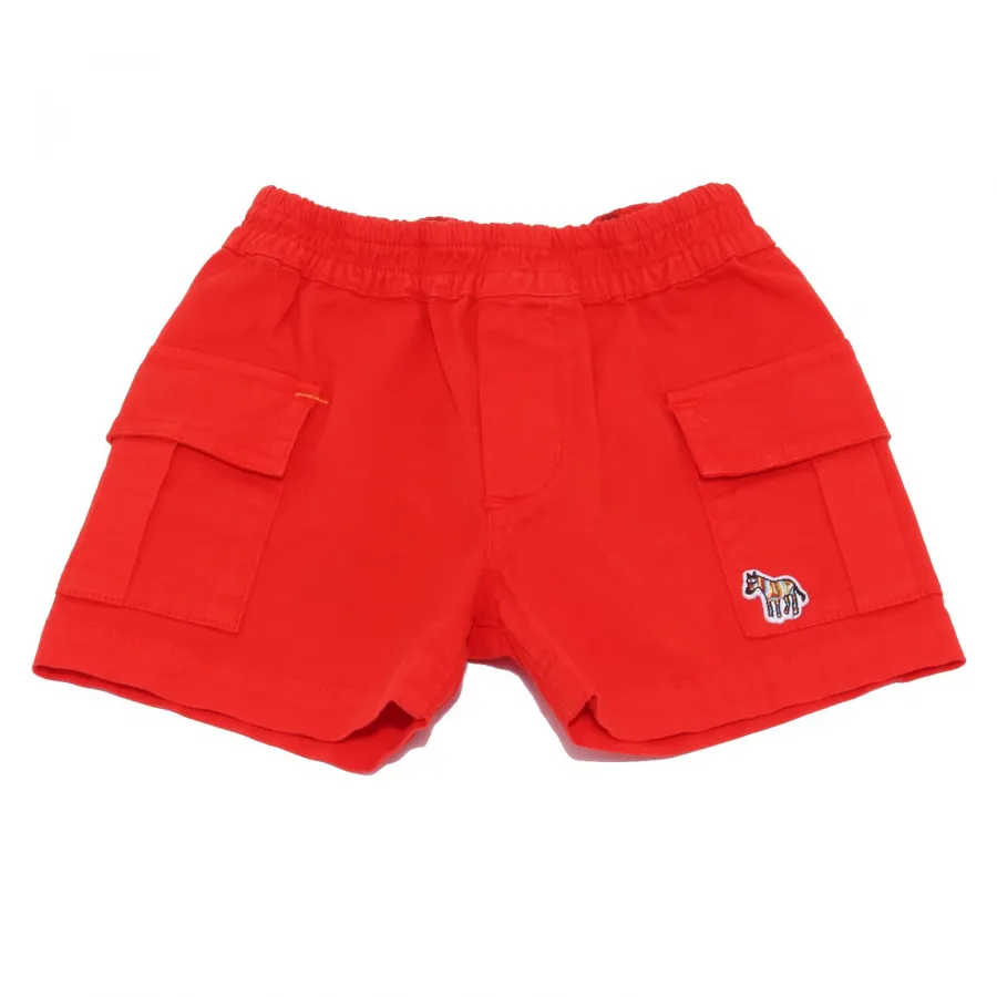 6683AB bermuda bimbo BOY PAUL SMITH BABY red cotton shorts kids
