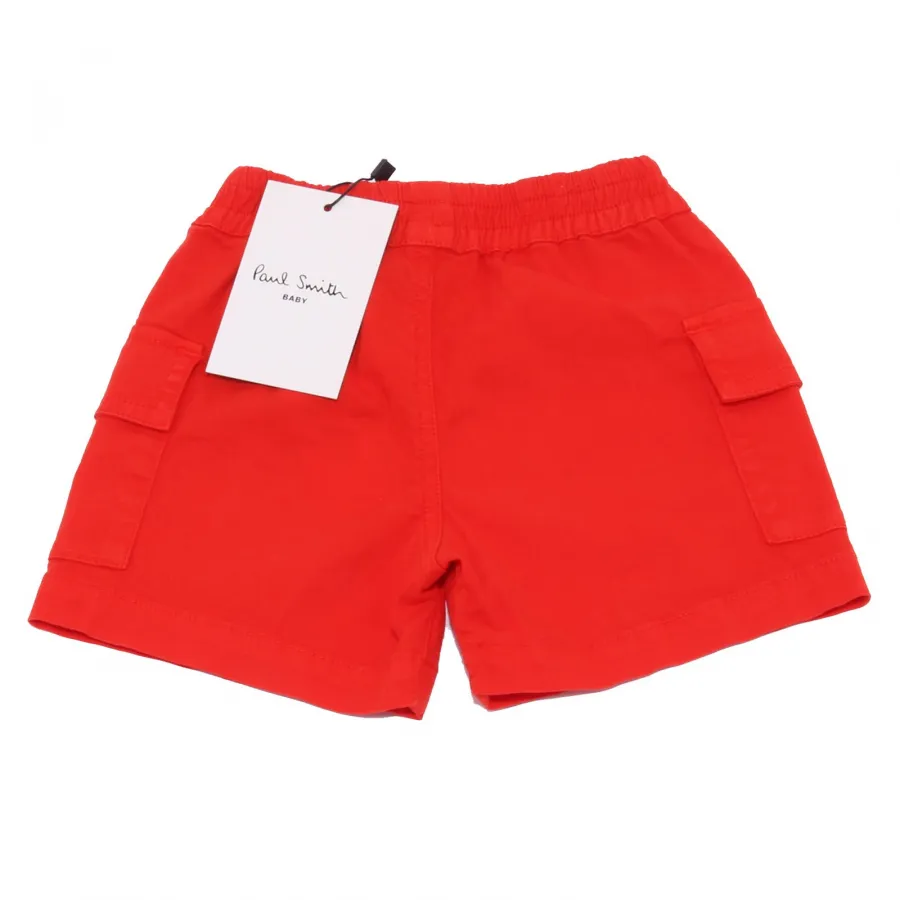 6683AB bermuda bimbo BOY PAUL SMITH BABY red cotton shorts kids