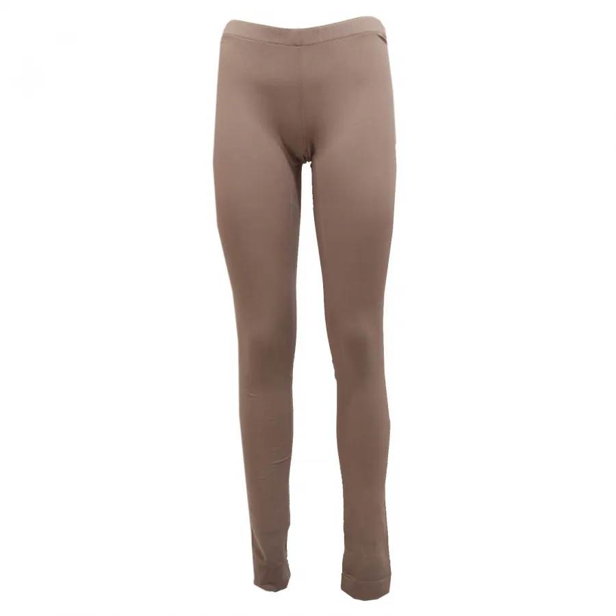 9360Q leggings donna  LIVIANA CONTI tortora pantaloni pant woman