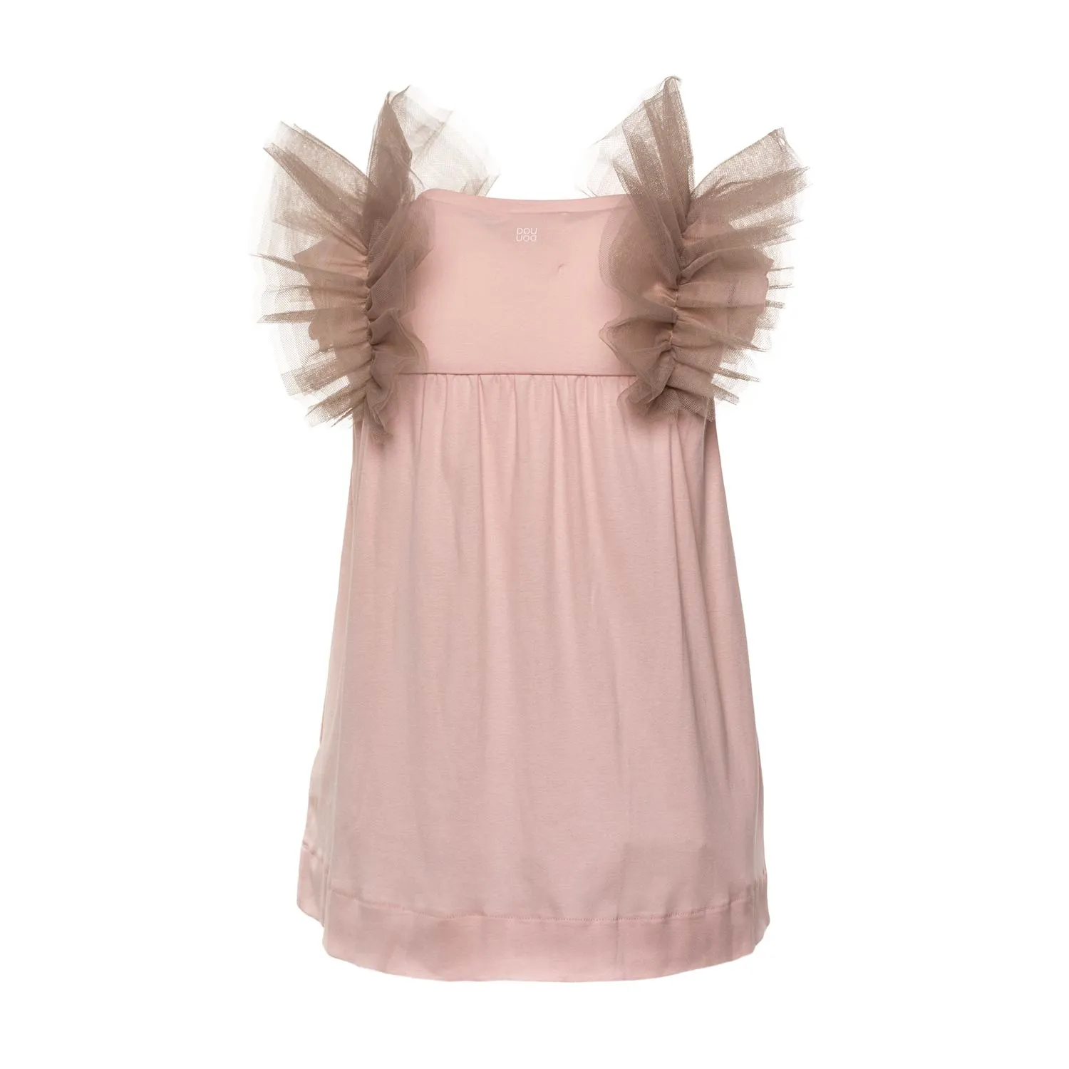 Abito Rosa In Cotone Per Bambina