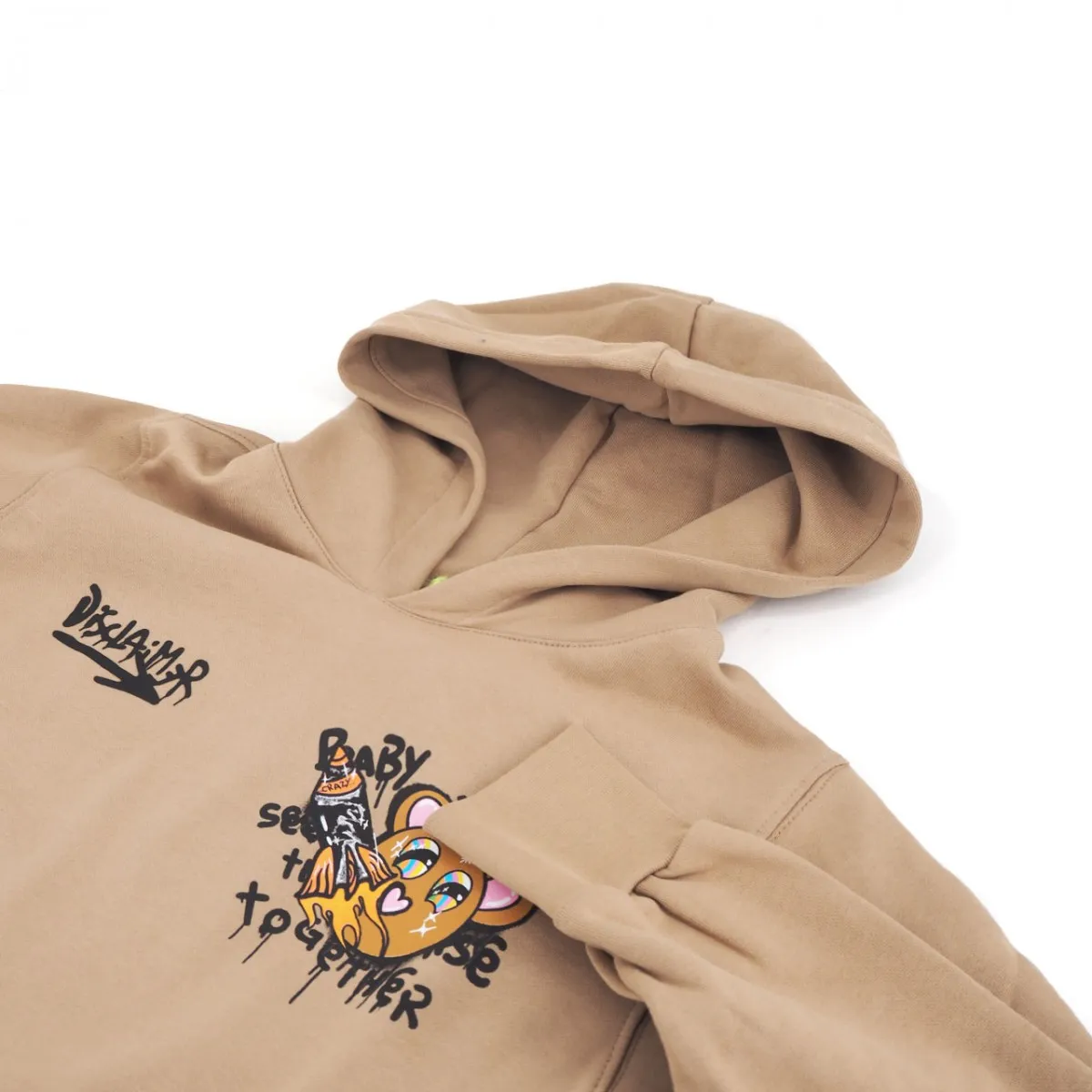 Back Graphic Hoodie, Marrone