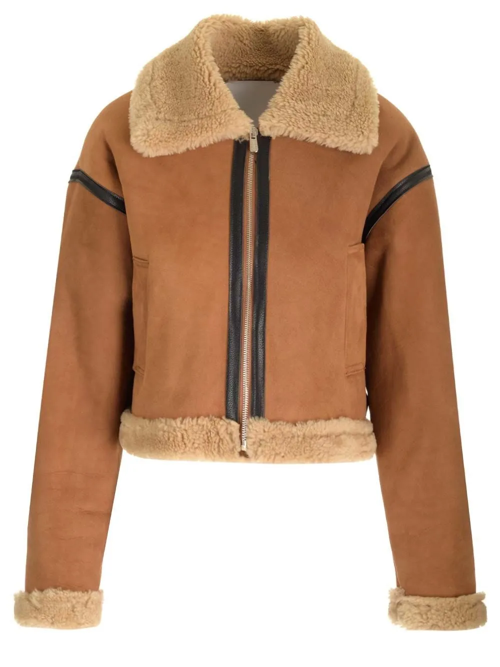   Blusotto  Montone crop marrone  