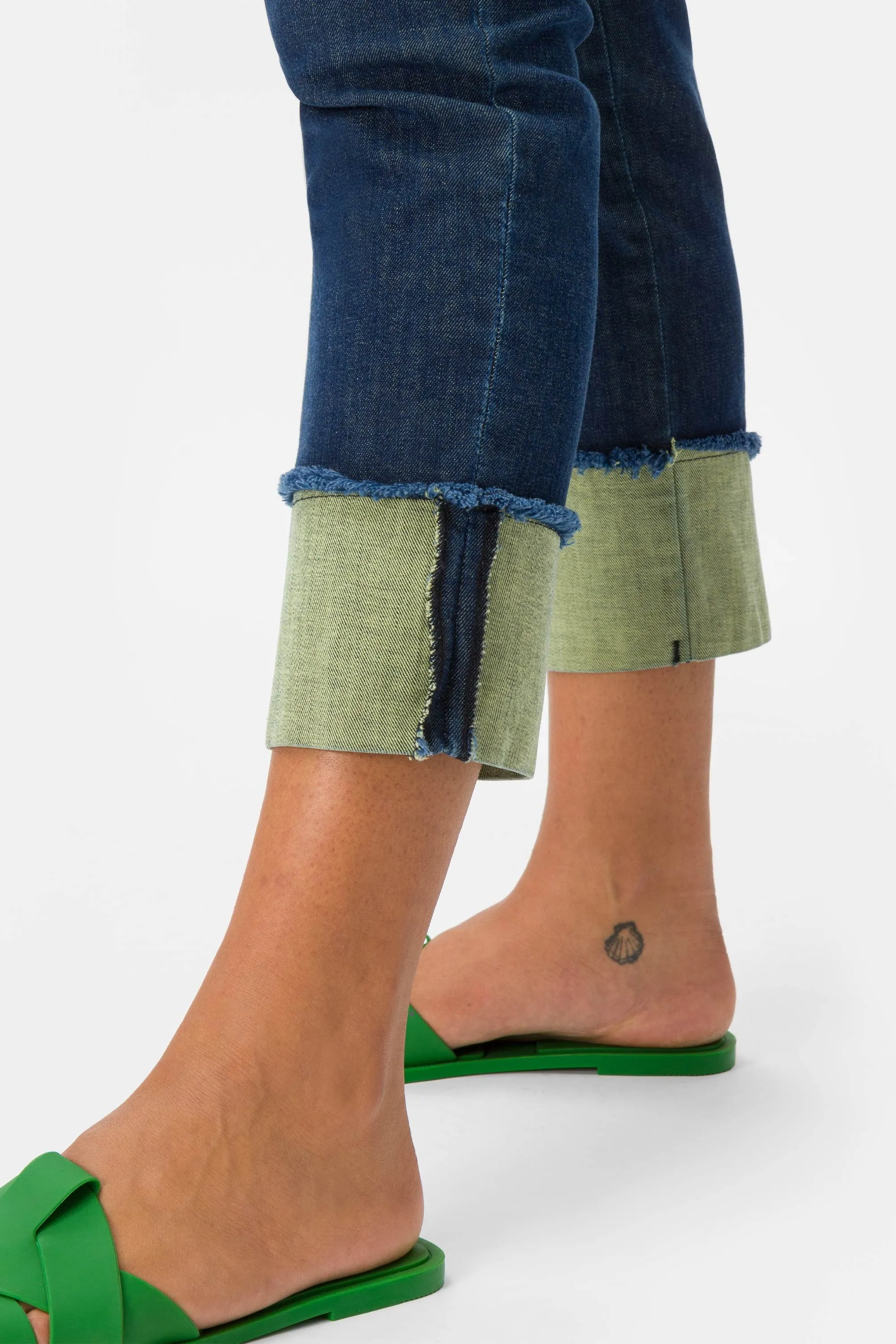 Bonita Jcg03/R Jeans con risvolo