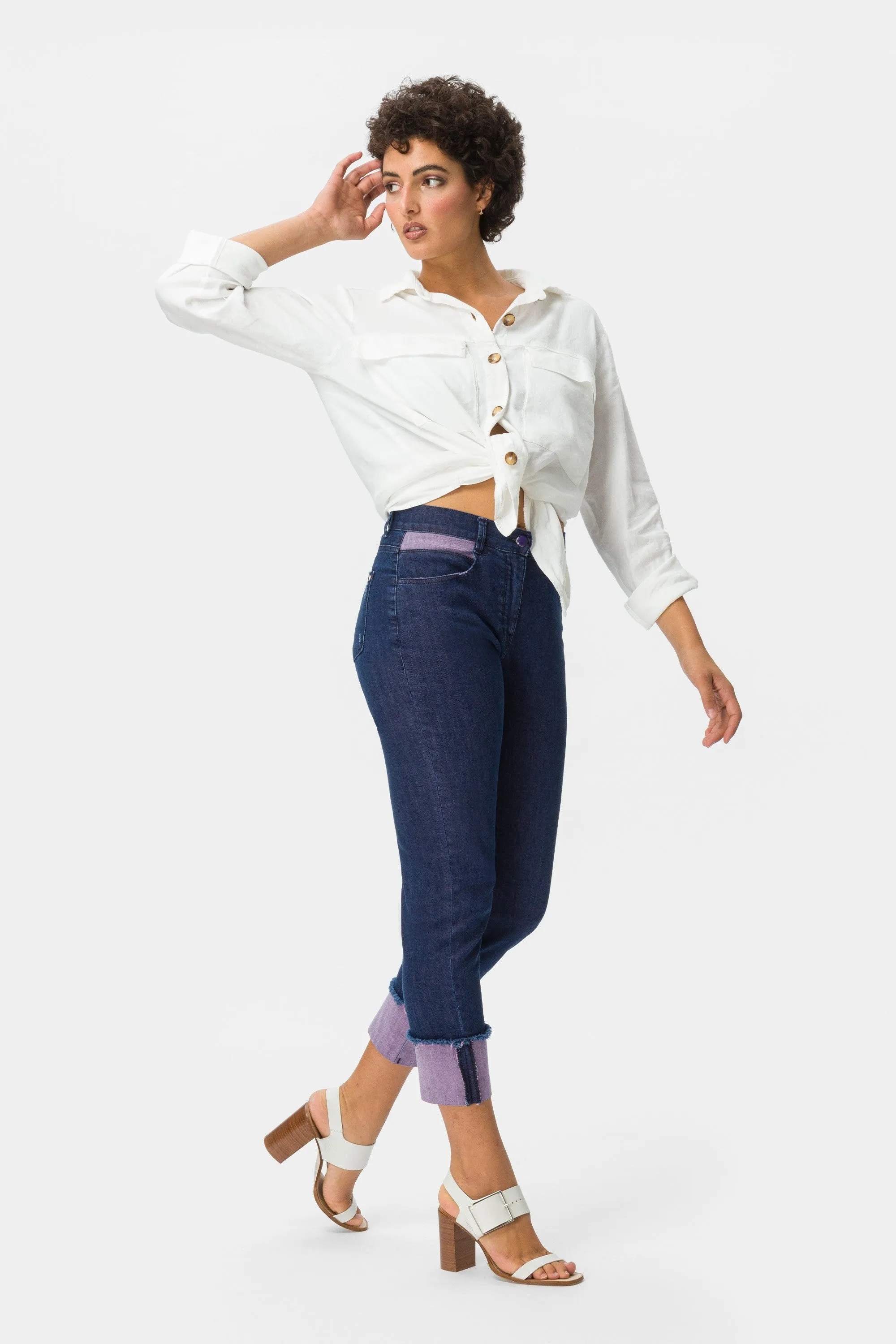 Bonita Jcl03/R Jeans con risvolto