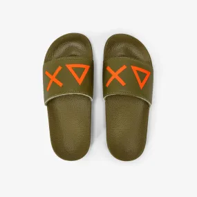 BOY'S SLIPPERS LOGO MILITARE