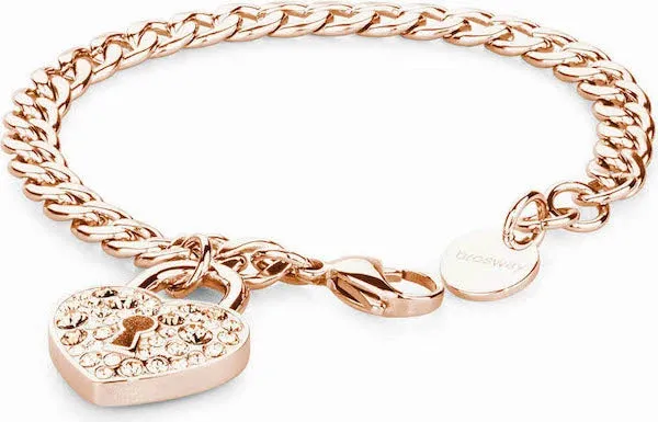Brosway Jewels leaves bracciale acciaio inossidabile oro-rosa   