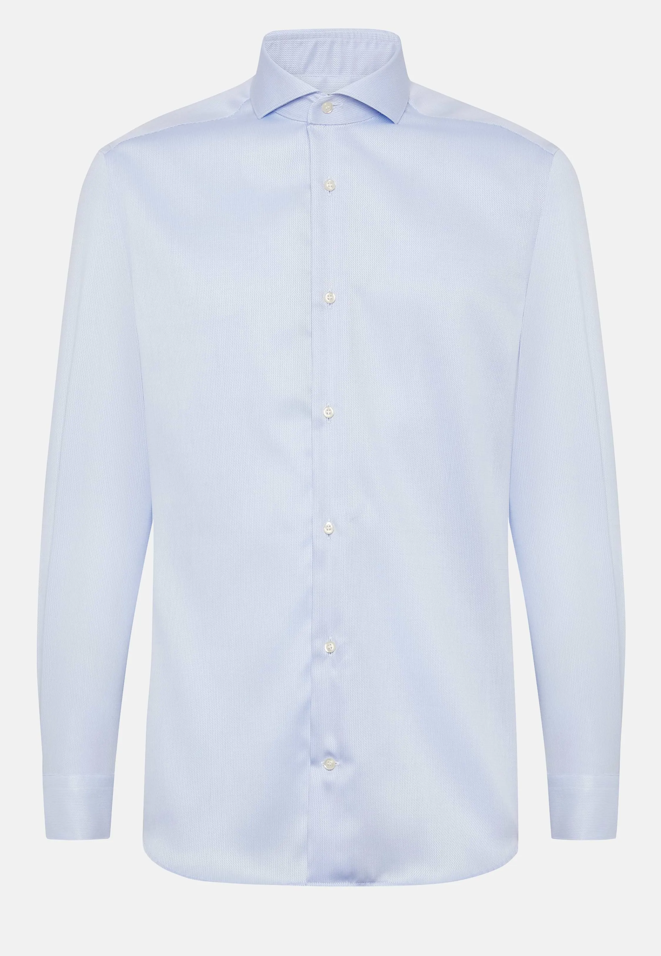 Camicia In Dobby Di Cotone Slim Fit