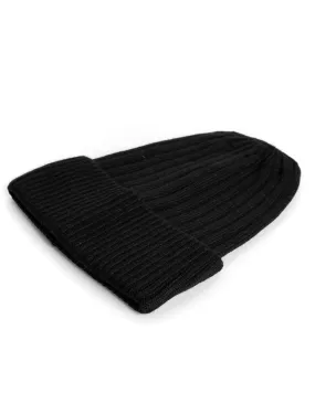 Cappello Uomo Tinta Unita Zuccotto Lana Nero Morbido Casual GIOSAL-CAP1008A