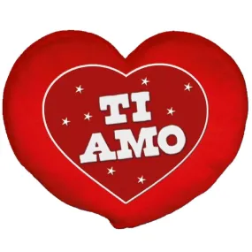 Cuscino cuore grande ti amo regalo x san valentino 40x22 cm *04766