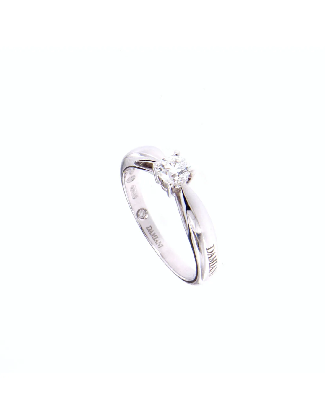 DAMIANI CUPIDO ANELLO IN ORO BIANCO CON DIAMANTE 0.31 ct