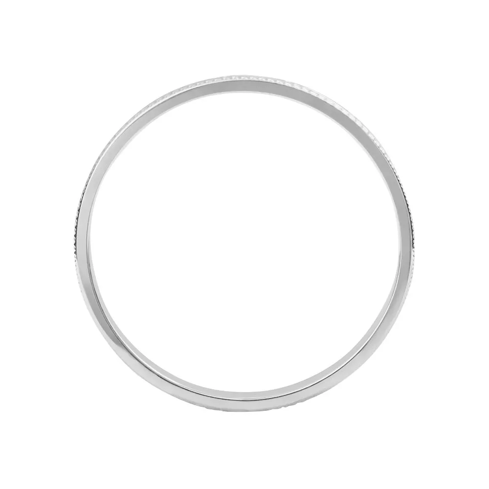 Fede Classica Diamantata 3 mm Oro Bianco 375/1000 1420171