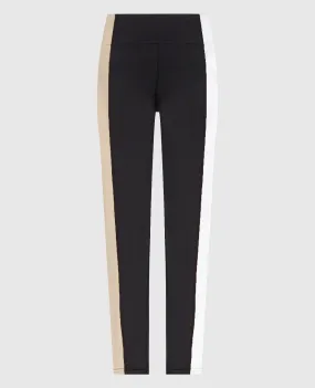 Goldbergh Leggings Move con strisce logate in nero GB35161241