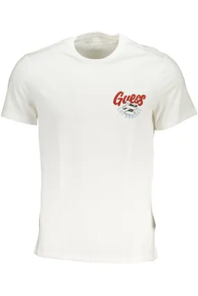 GUESS JEANS T-SHIRT MANICHE CORTE UOMO BIANCO