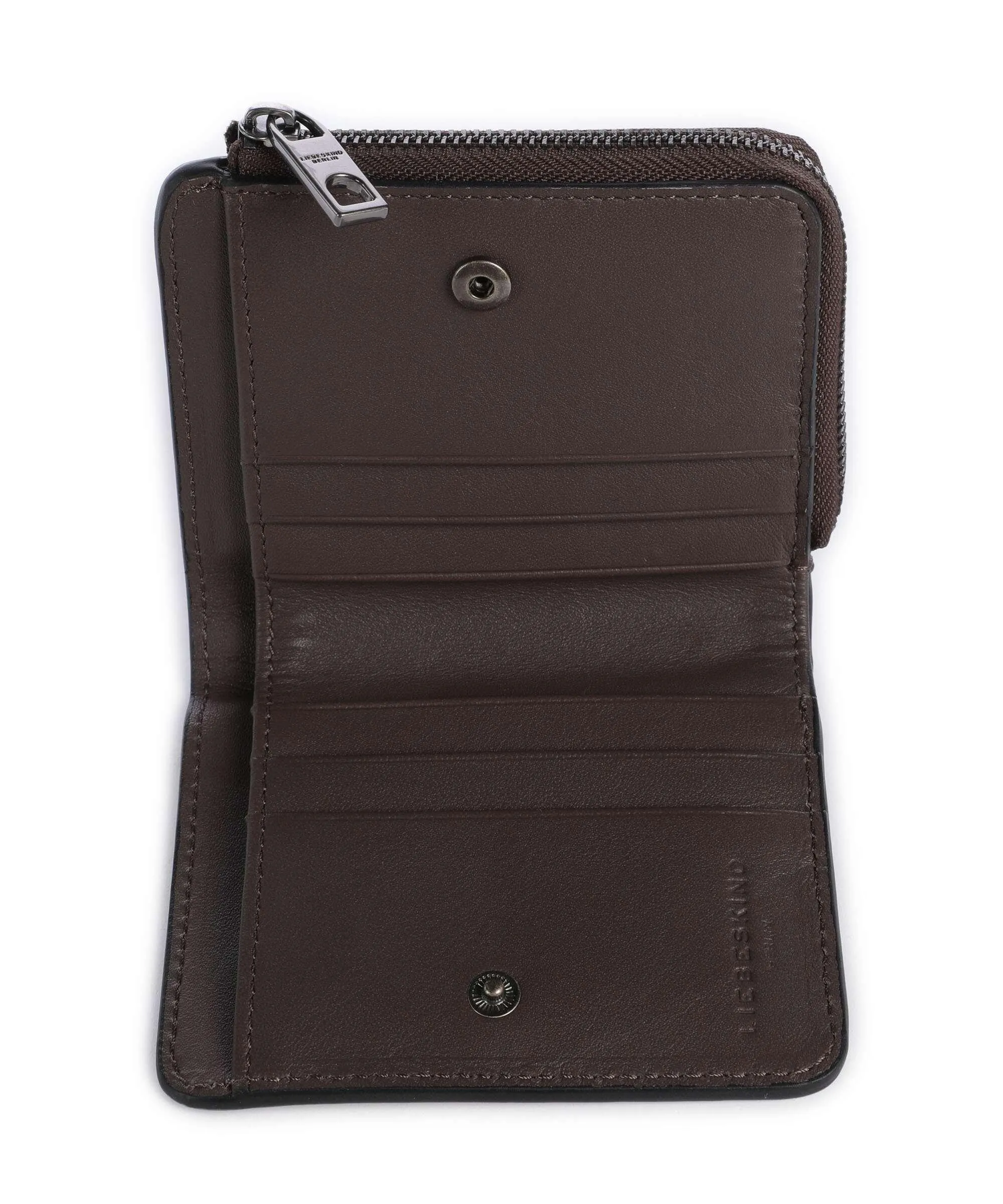  Liebeskind Hera Toni Small Pebble Portafoglio pelle granulata marrone scuro  