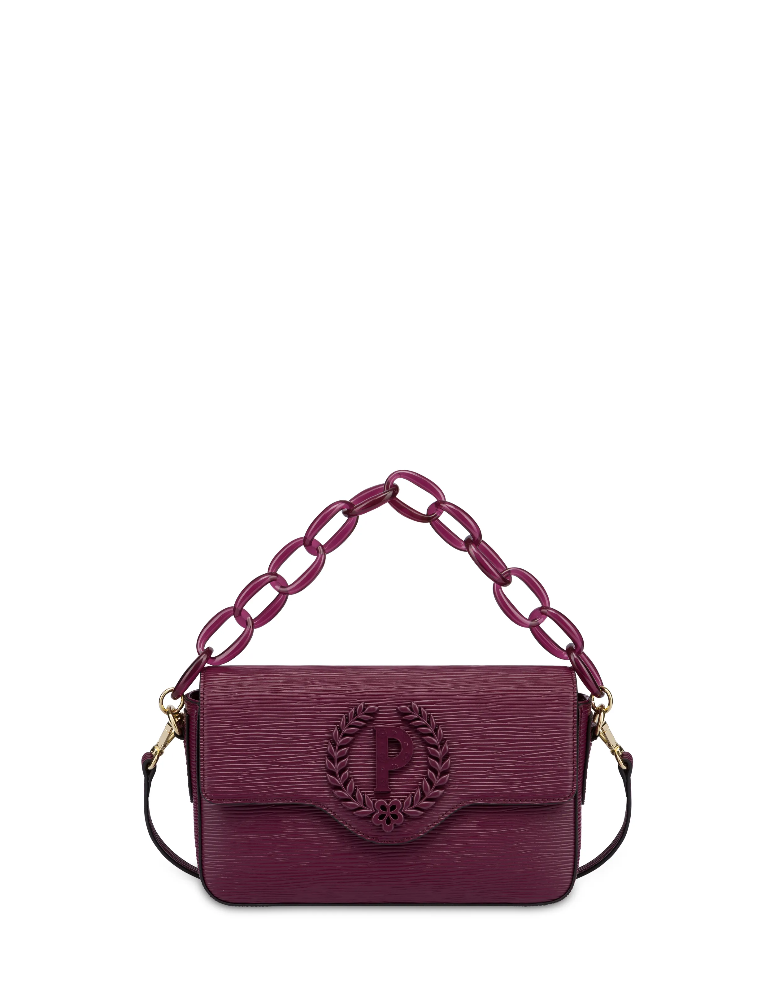     Linea Pollini Candy Bag Con Maxi Catena Burgundy