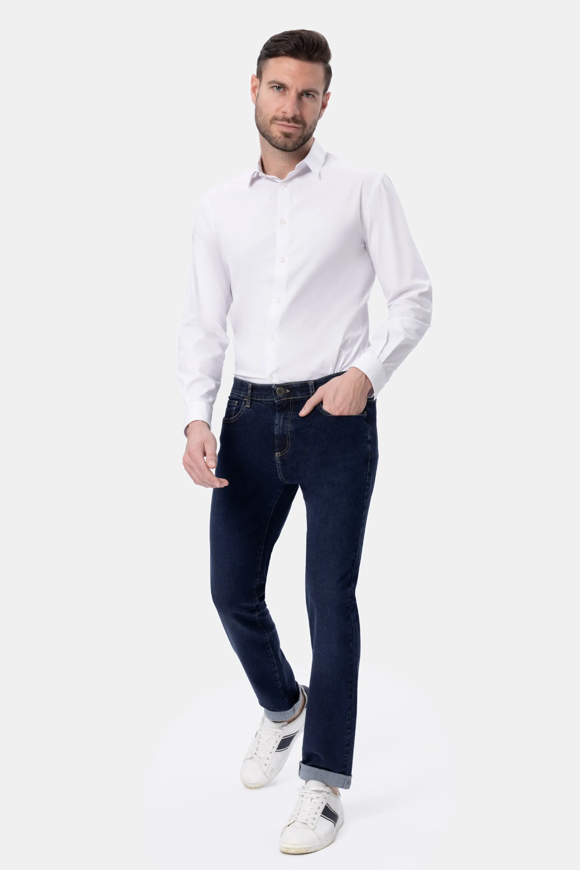 Mauri Grb06 Jeans in denim di cotone stretch