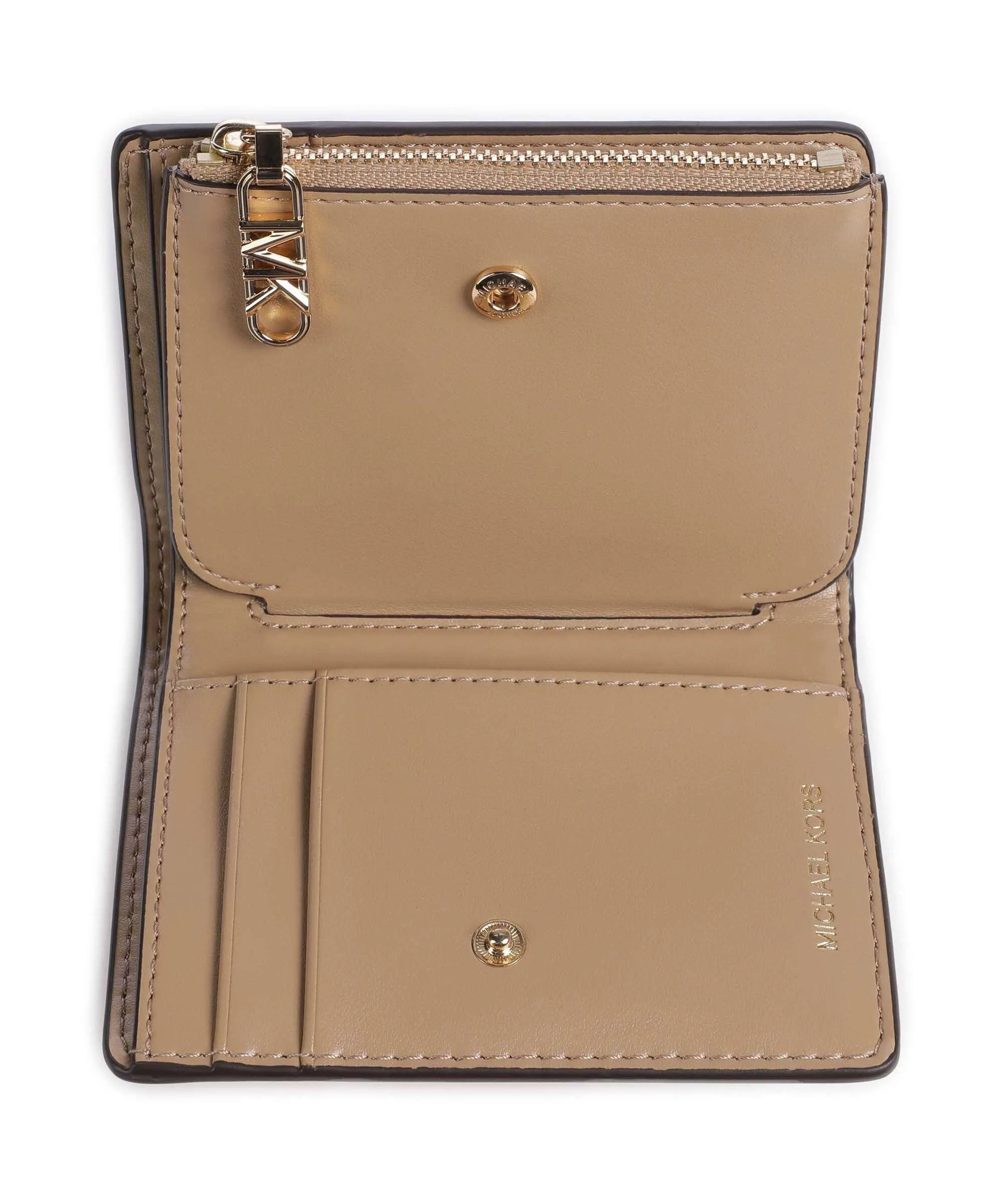  Michael Kors Empire Portafoglio pelle di vacchetta grana marrone chiaro  