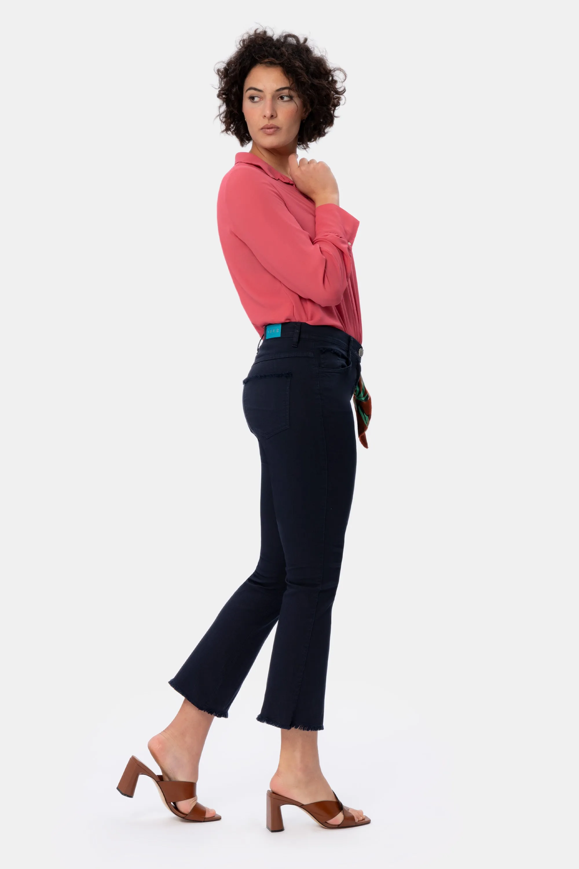 Mirea Sg3 Jeans cotone super stretch con orlo sfrangiato