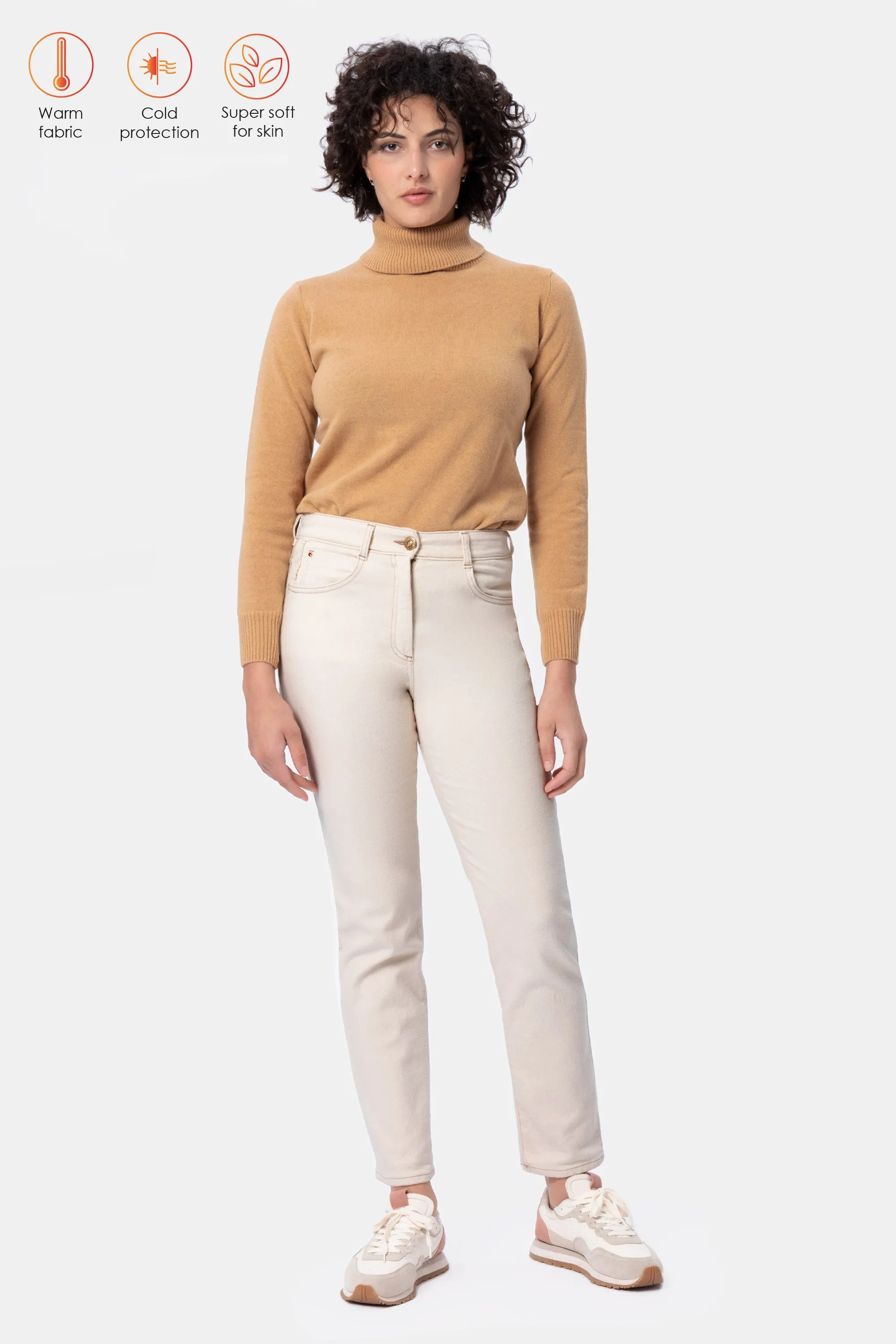 Mya Qcd Jeans Ecrù termico