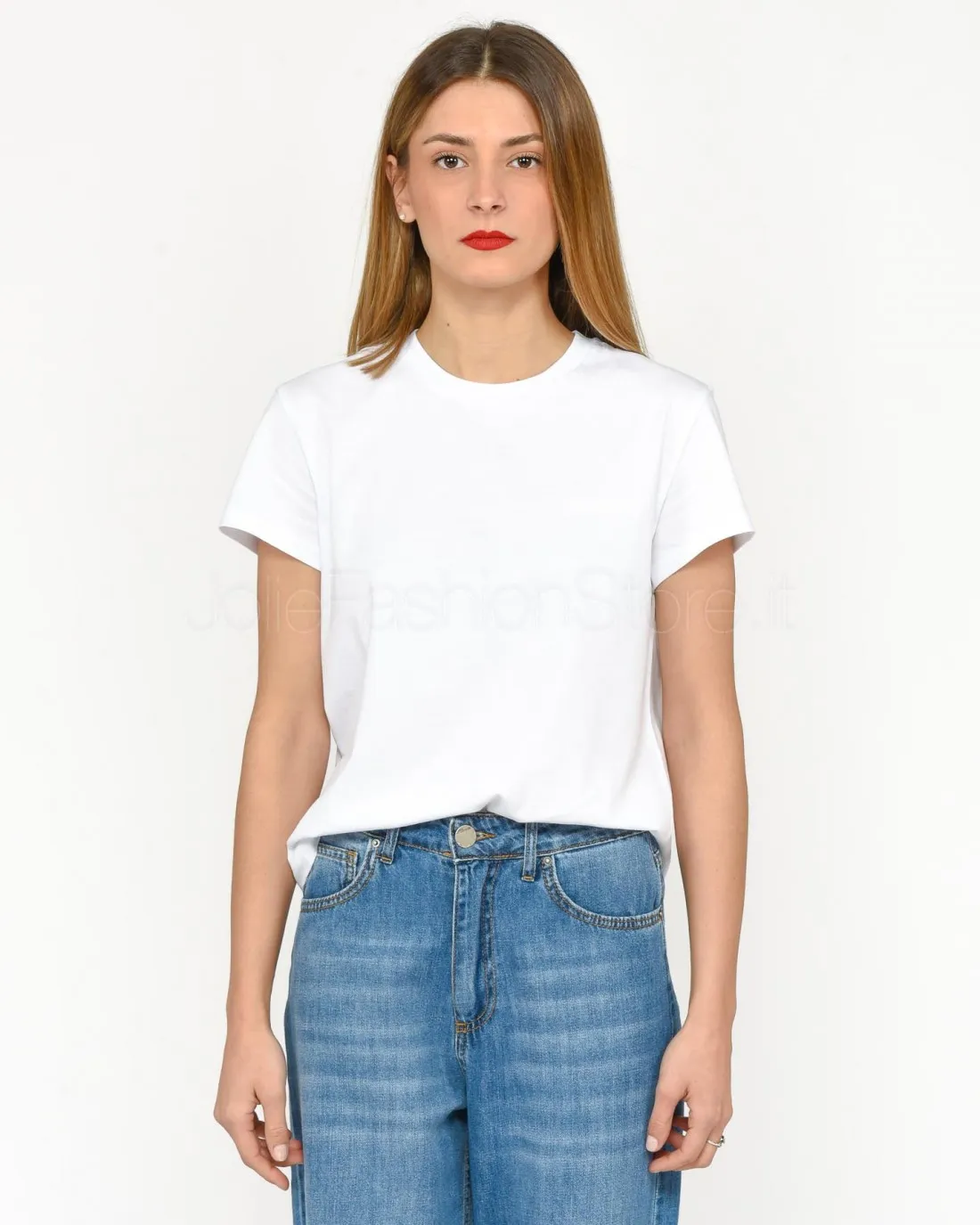 ---------------  ---------------  ---------------  ---------------  --------------Patrizia Pepe Basic White T-Shirt------