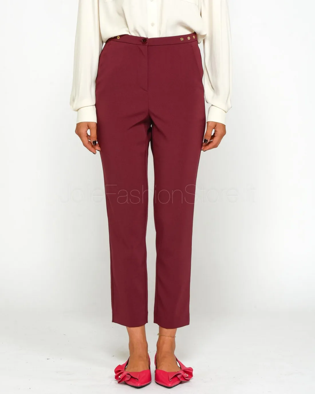 ---------------  ---------------  ---------------  ---------------  --------------Patrizia Pepe PANTS/TROUSERS Plum Elixir------