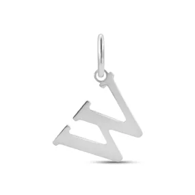 Pendente Lettera W Poème Oro Bianco 375/1000 1428081