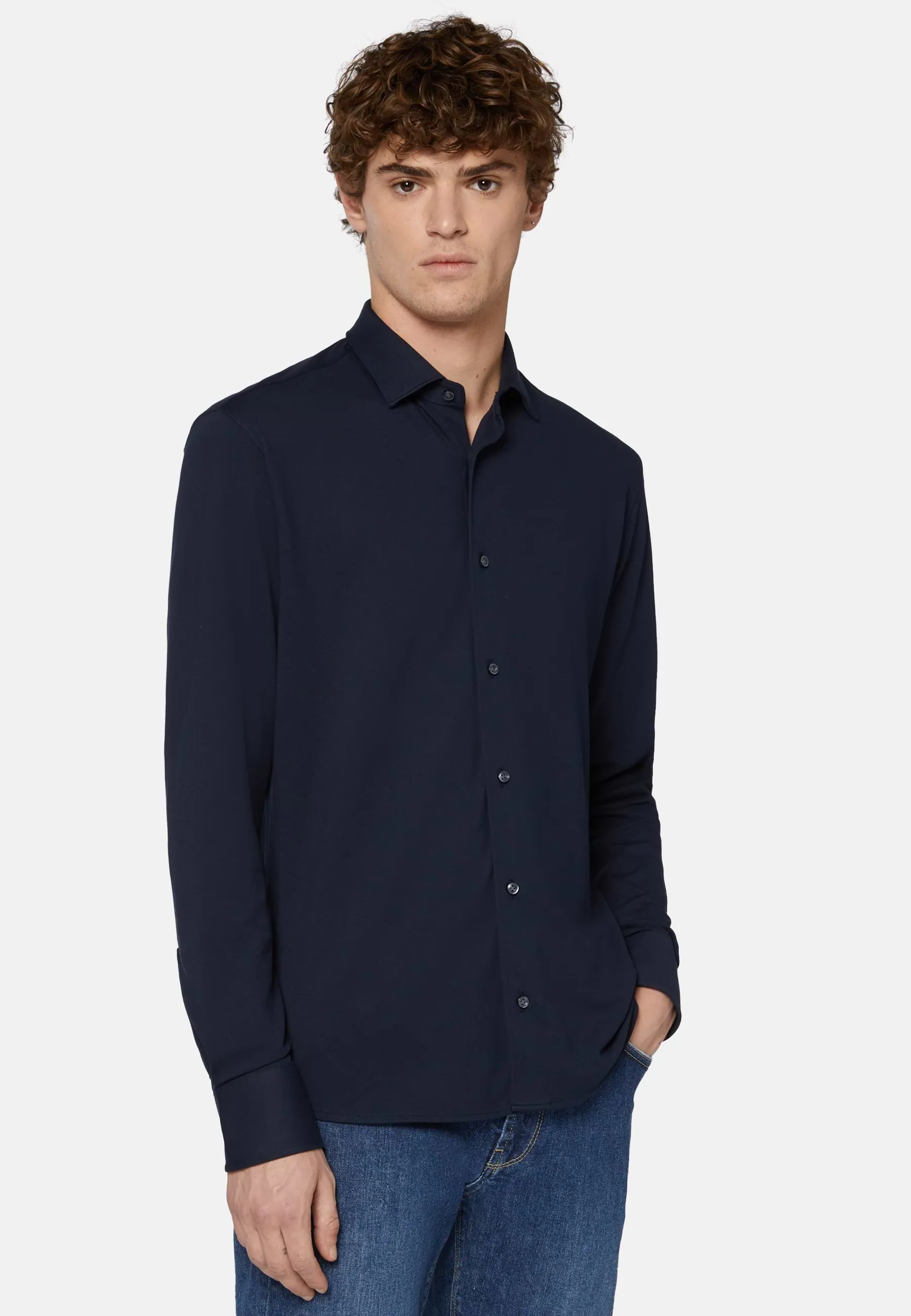 Polo Camicia In Piquè Performante Regular Fit