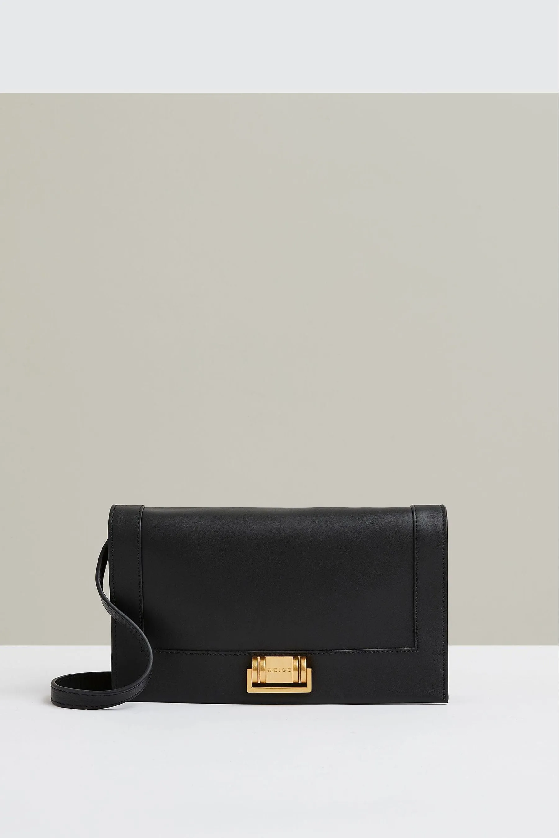 Reiss Sariah Leather Suede Shoulder Bag    