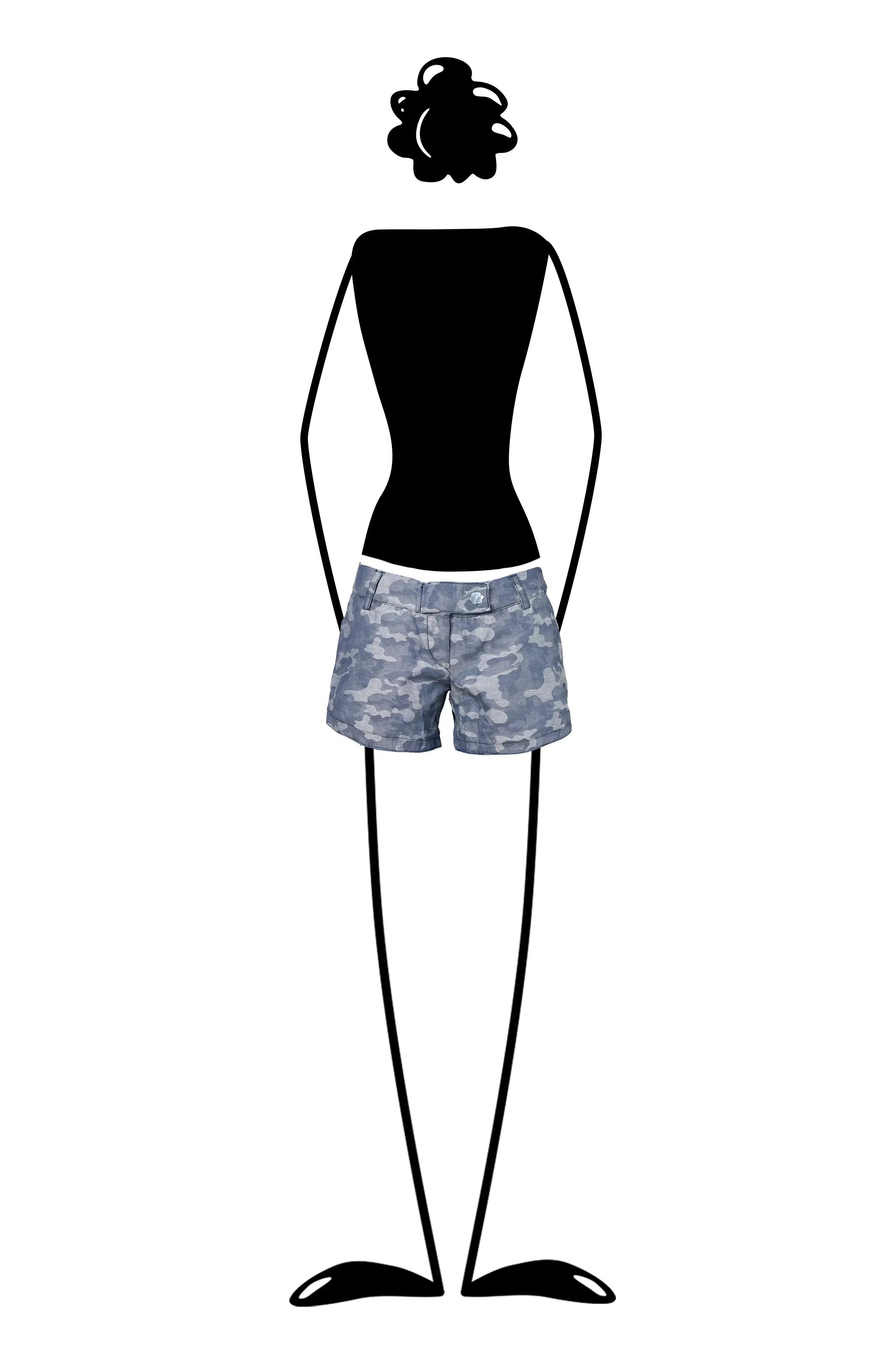 --Shorts donna camo STEFFY-