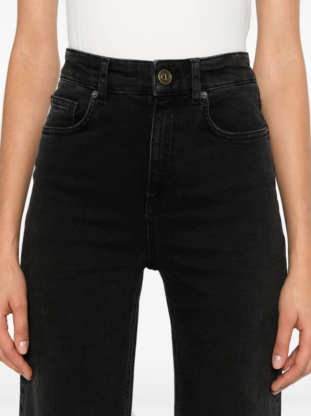 TWINSET-Jeans svasati a vita alta