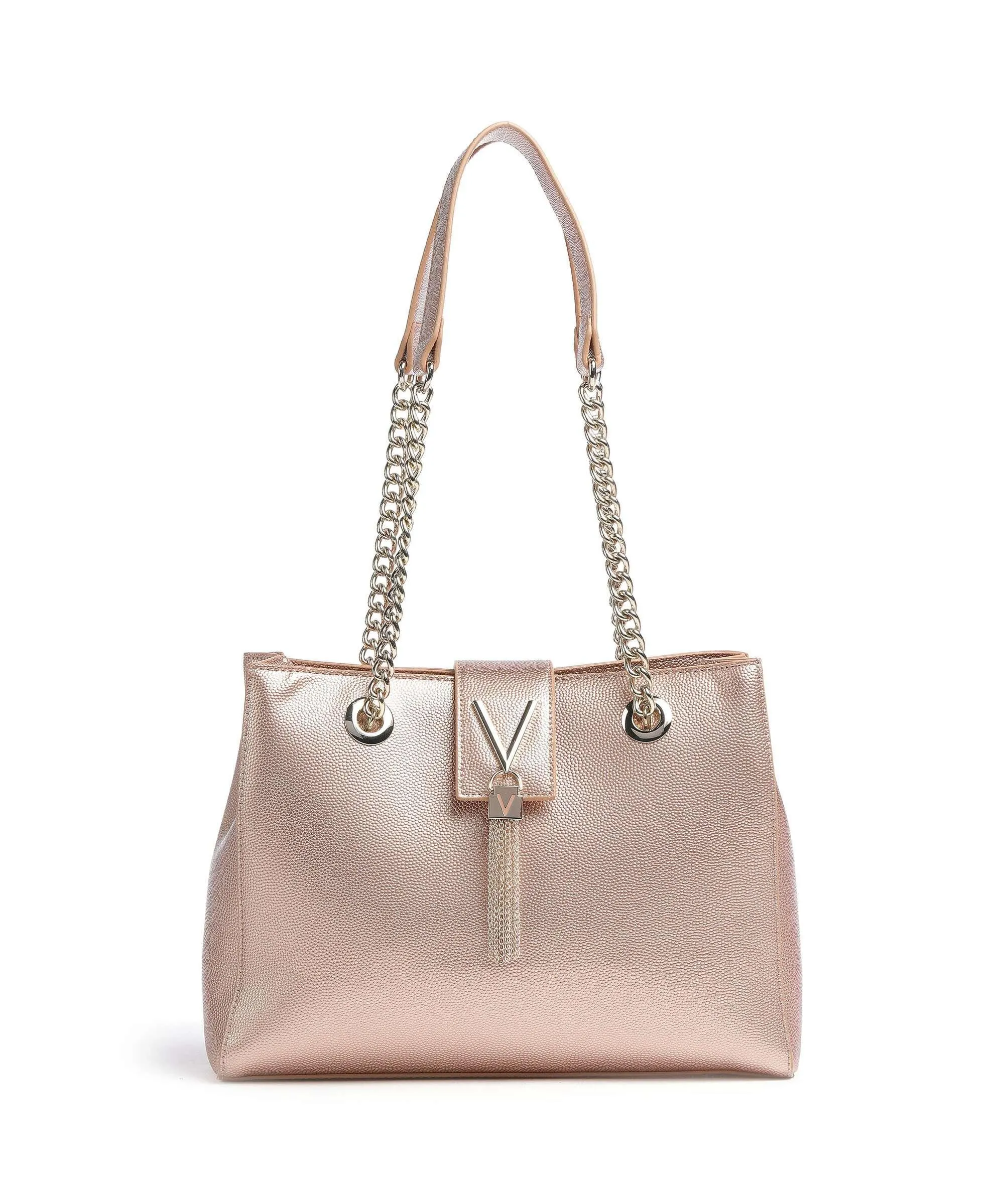  Valentino Bags Divina Borsa shopper pelle sintetica oro rosa  
