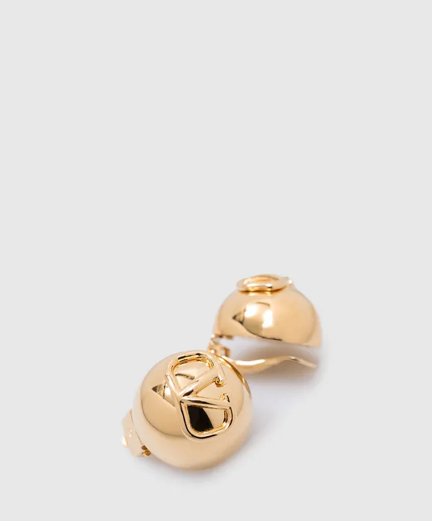 Valentino Orecchini a clip dorati con logo Vlogo 5W2J0W65MET