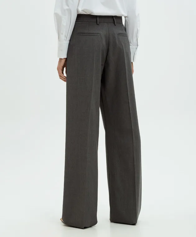 Valentino Pantaloni grigi in lana 5B3RB5D07CU