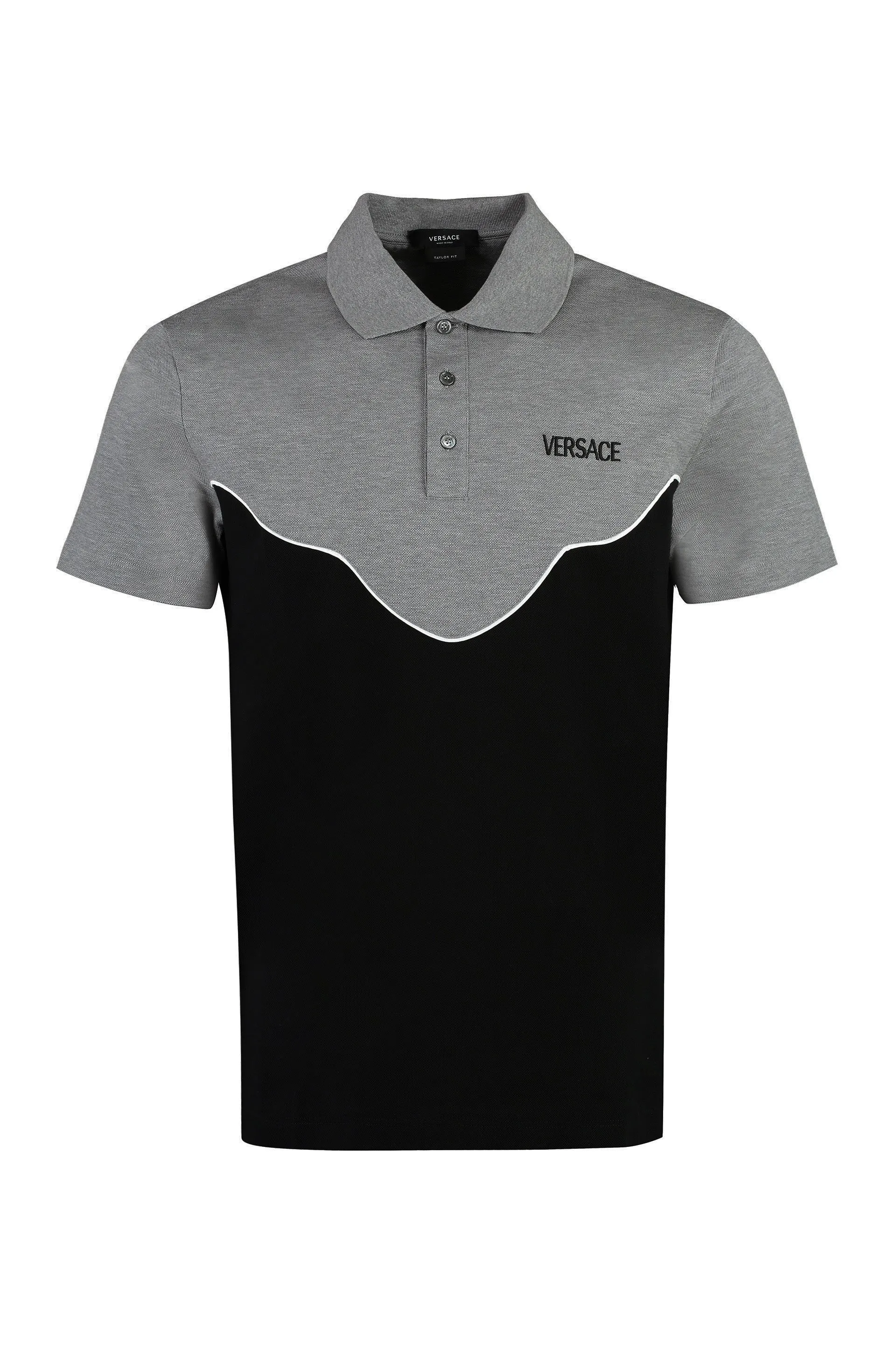Versace Polo in piquet di cotone
