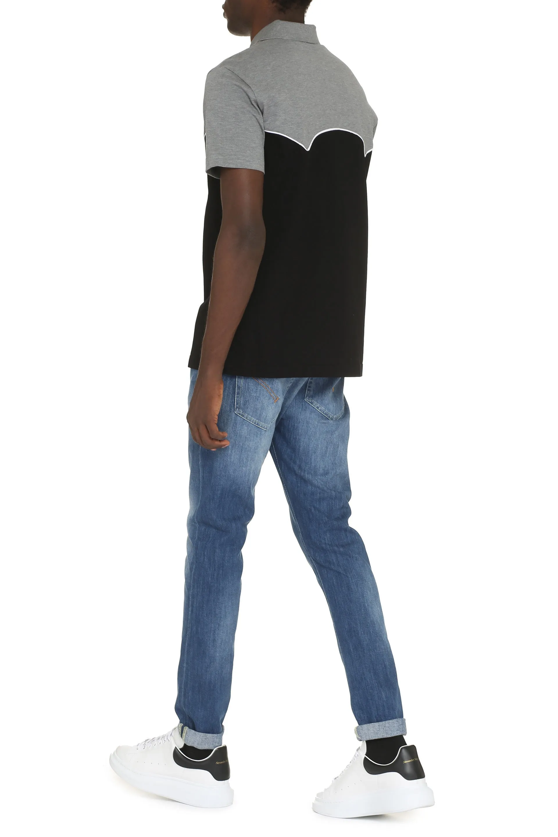 Versace Polo in piquet di cotone